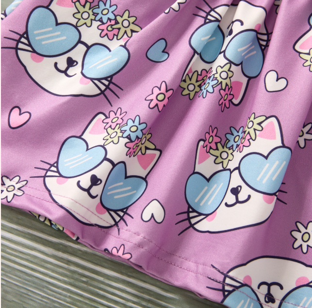 Purrfectly Cute Girls 2 Piece Set