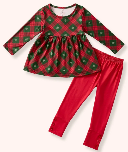 Christmas Plaid 2 Piece Set