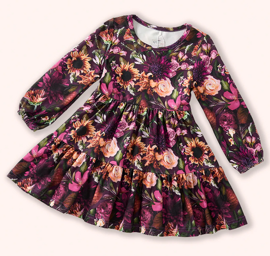 Crimson Garden Dress